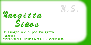 margitta sipos business card